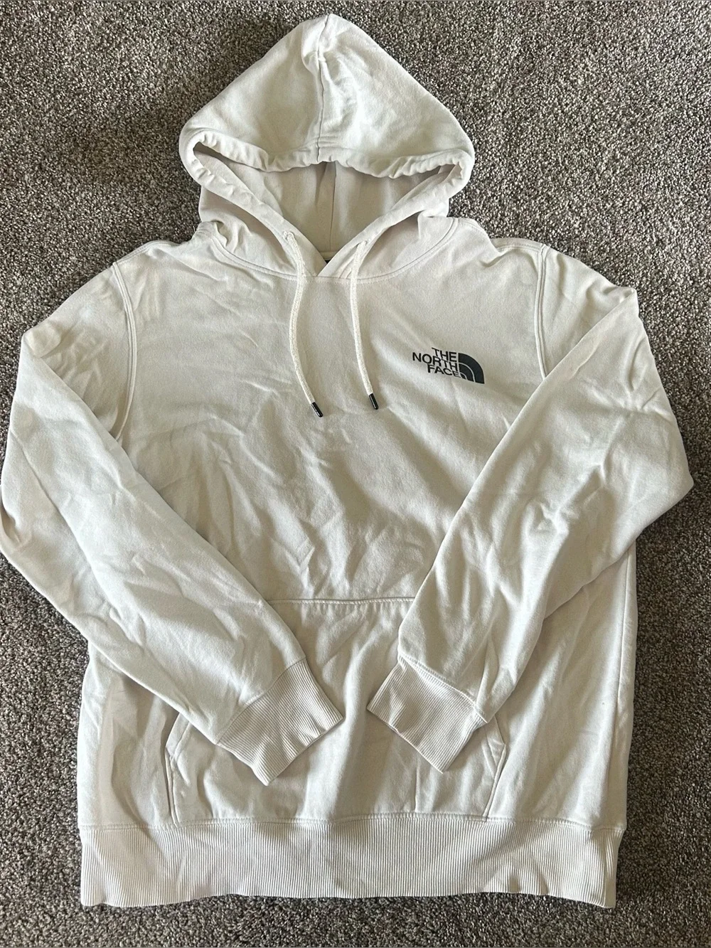 [The North Face] White Pullover Hoodie